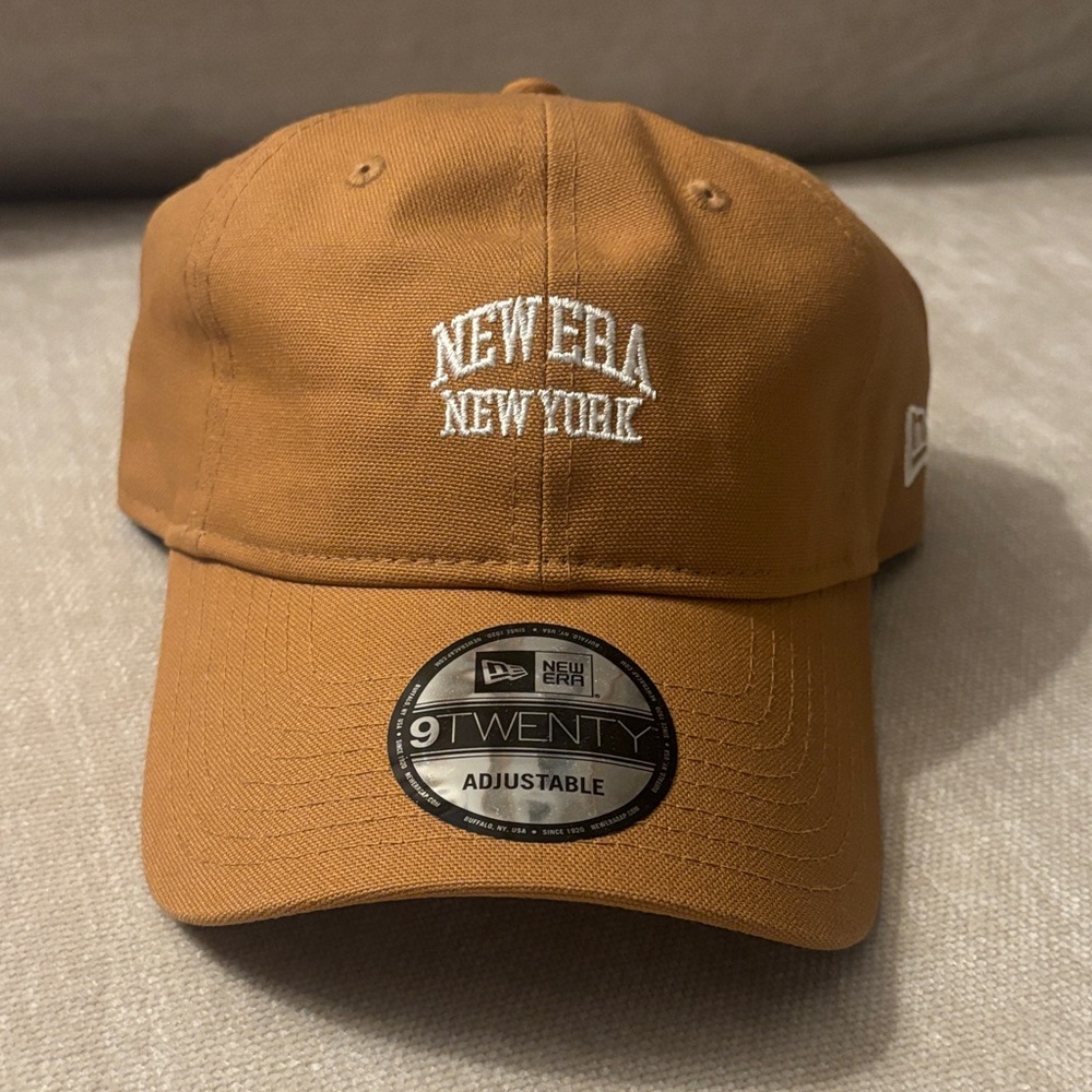 New Era cap Brown New York adjustable hat - duck material OSFM